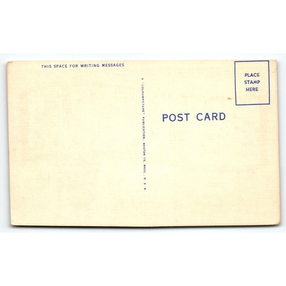 Greetings From Buffalo New York Large Big Letter Linen Postcard Unused Vintage - Picture 2 of 2